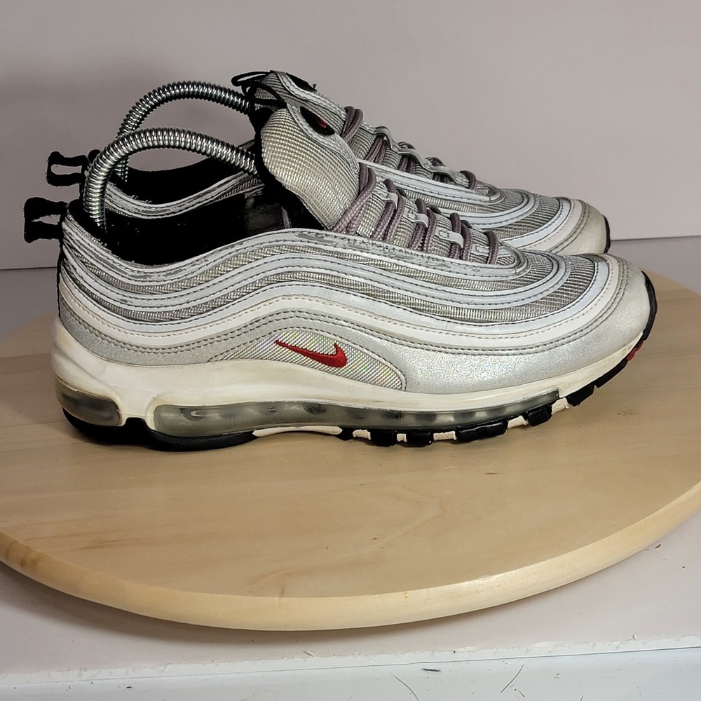 Womens Nike Air Max 97 OG QS Silver Bullet Sz 8 2017 Running Sneaker 885691-001